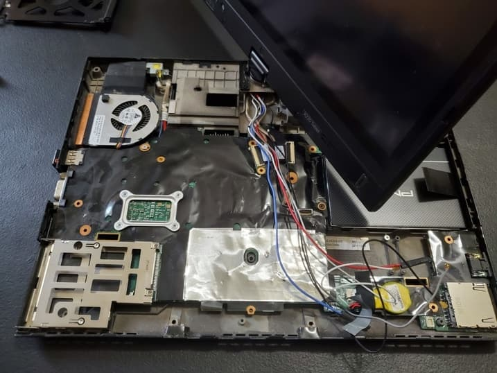 X220T with shield removed